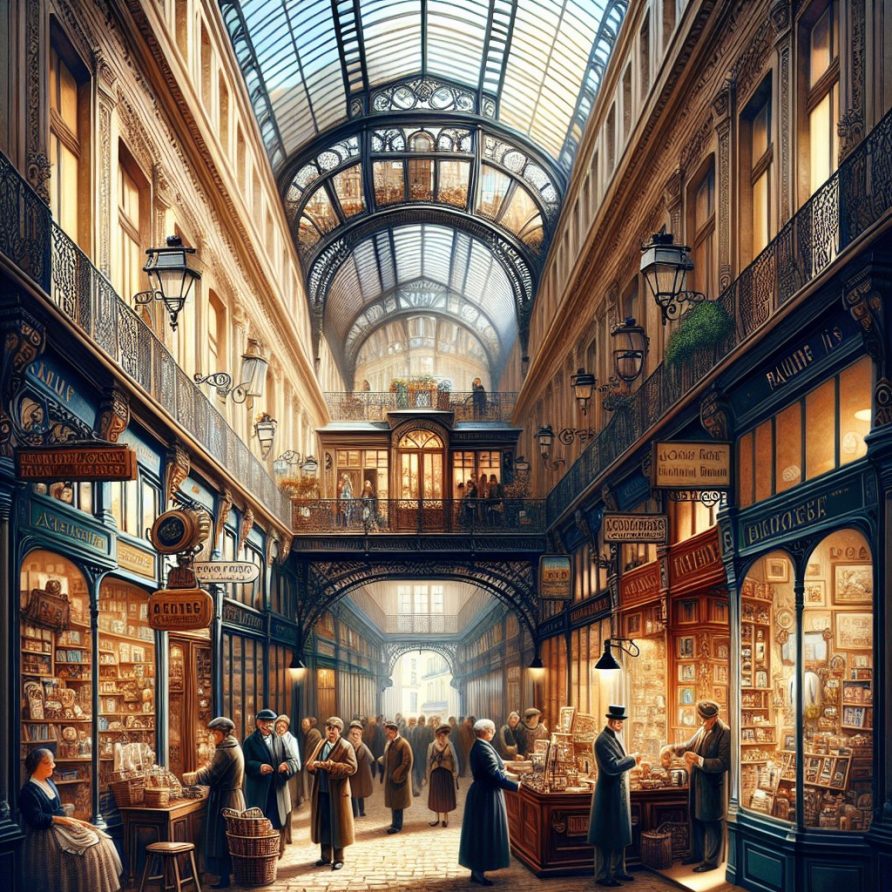 Les passages couverts de Paris : histoire, architecture et commerces